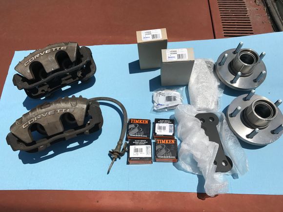 These are the actual items I've assembled for the 5th Generation Corvette upgrade.
