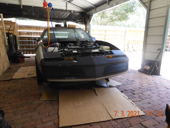 Putting the nose back on, finally looking like a real F body again!