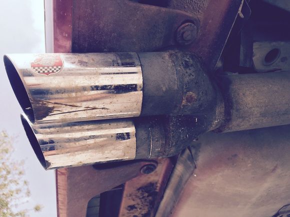 Monza exhaust on a camaro? No, these gotta go!