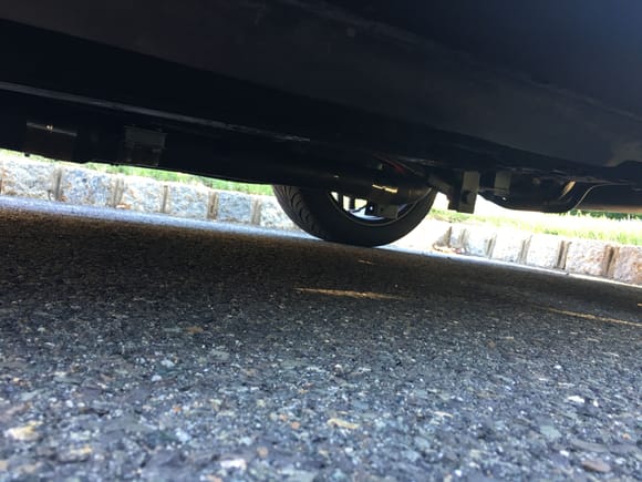 Back of car ground clearance