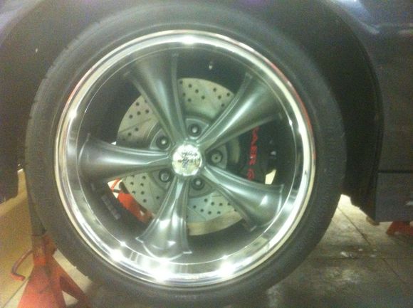 3. Easiest big brake install ever. Careful when picking out your wheels, the spokes just barely cleared the giant calipers. No wheel spacers needed here.