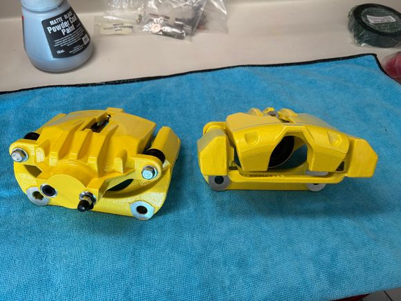Calipers fresh out of the oven.
