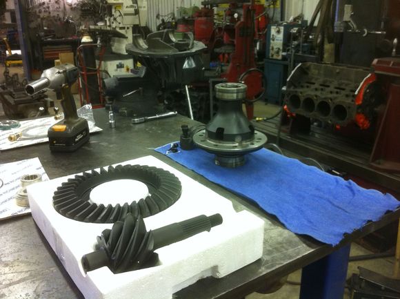 5. Center section getting assembled.