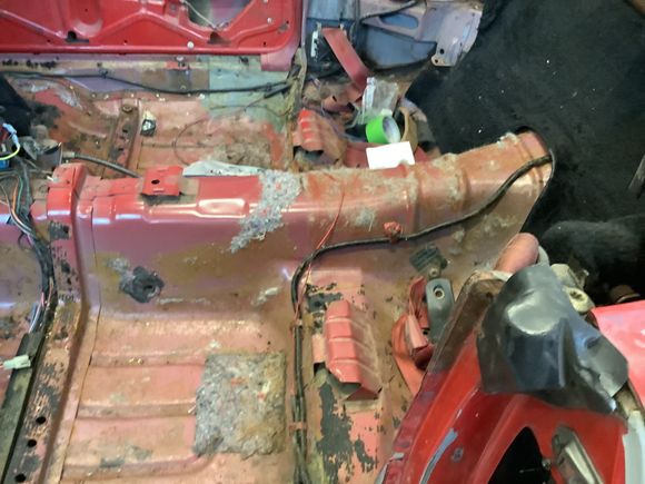 Rust free floor on my 1898 , garage kept, IROC Z VERT. 