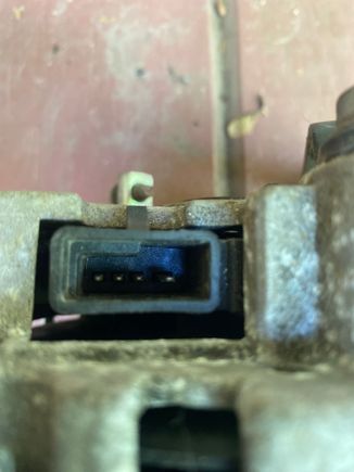 Factory alternator connection port