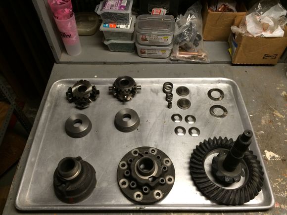 New 3.70 gears, posi cones and spider gears from Glenn @ 9-Bolt.com