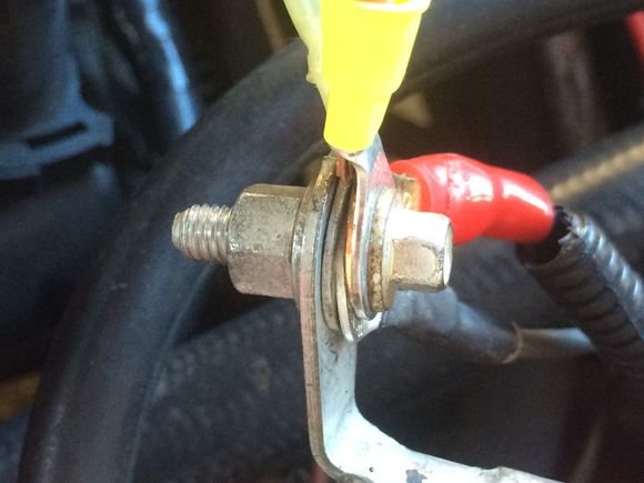 The third wire on the 2006 Trailblazer harness connected to a fuse panel in that car.  Now it serves as connection point for the original alternator wire to power the factory harness.  Also connected are power wires for stereo amplifiers.