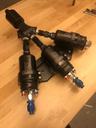 New aem 400 fuelpumps to feed the engine with e85 for the first time