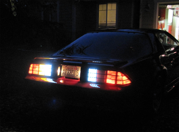 Custom made LED tail lights.