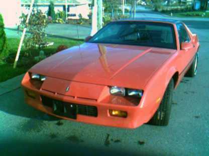 Before Restoration 85 Camaro Front