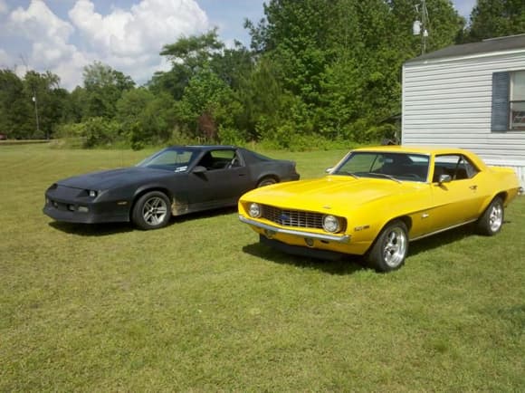 86 Camaro and 69 Camaro