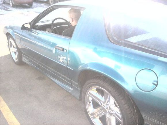 getting ready for the first drive with the new rims.