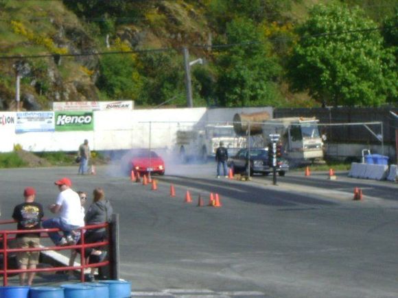 My GTA drag racing against a Olds 442.
I love doing Burnouts