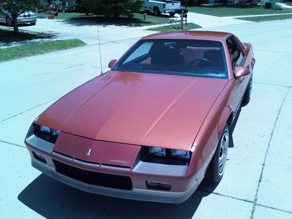 all original paint, looks copper in the sun. and brown in the dark