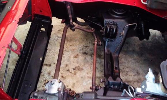 K member, radiator support, etc. rhino lined ...
