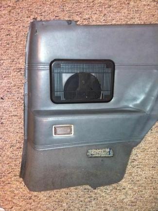RH REAR PANEL. SPEAKER GRILL PANELS BROKEN AS USUAL