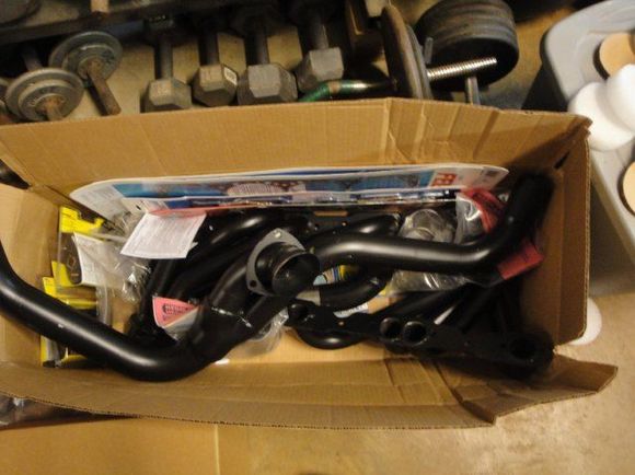 Parts are here to put the motor back together:
Hedman Headers and Y-pipe
Felpro head gaskets
Felpro intake gaskets
APR intake bolts
Jegs head bolts
Energy suspension motor mounts