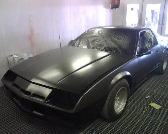 my camaro base coat should of left all black looks pretty mean