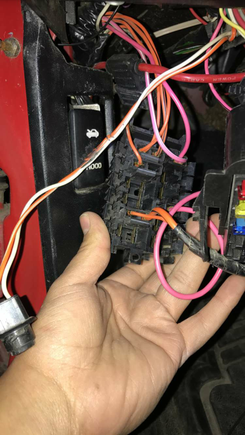 Little panel behind the fuse box