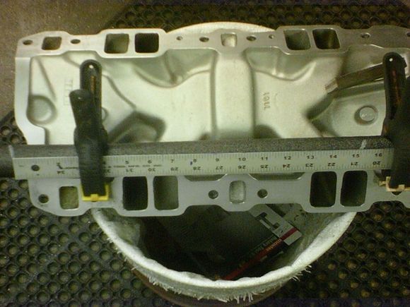 15+1/4" long - port to port thru plenum