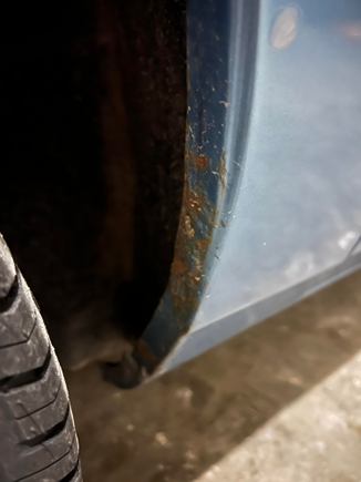 Wheel Well Rust Spots