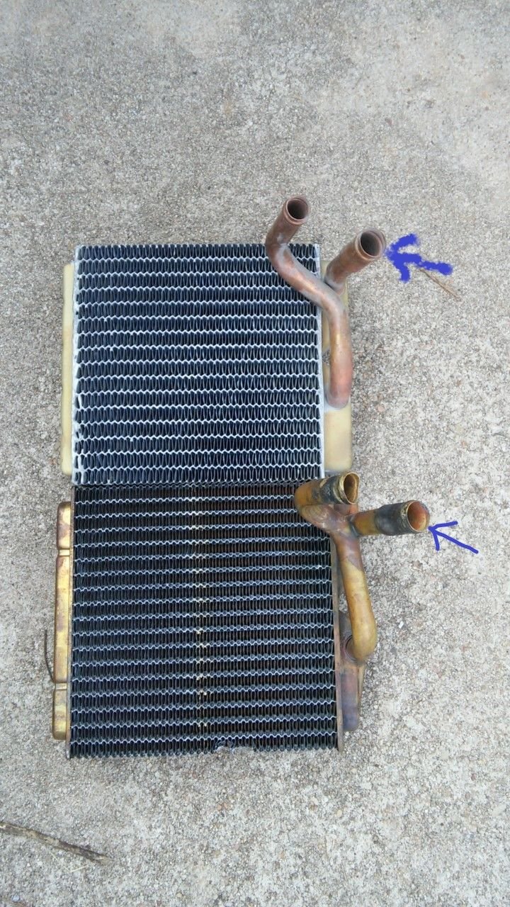 heater core which hole is the inlet and outlet? Third Generation F