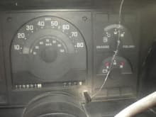 the crack in my dash plus y fuel gauge readin full with the truck off also it dont work