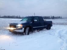 Got the new alternator on today, and went and played in the snow.