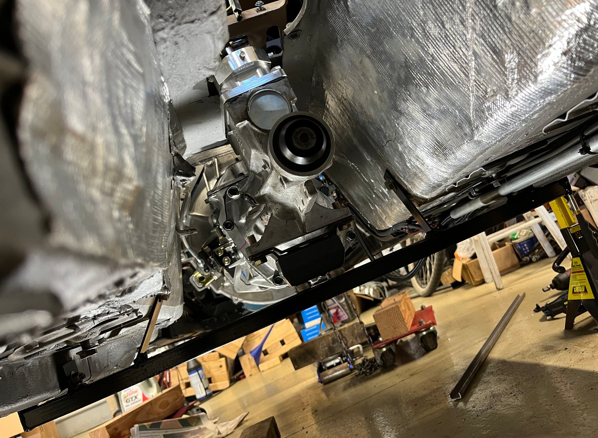 Painted and installed from the rear