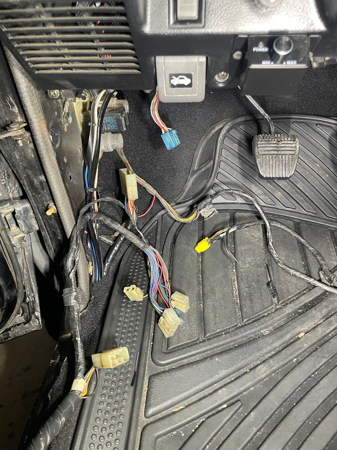 This is wires I have run up the drivers side. Not sure where these go