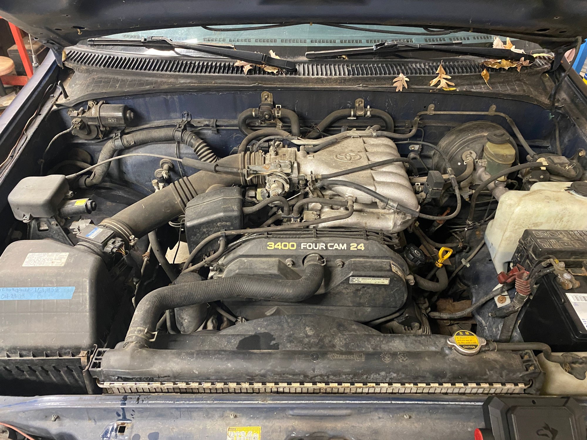 if you zoom in on radiator you can see all the seepage around the upper tank.  any opinions on radiator repair vs. replace?