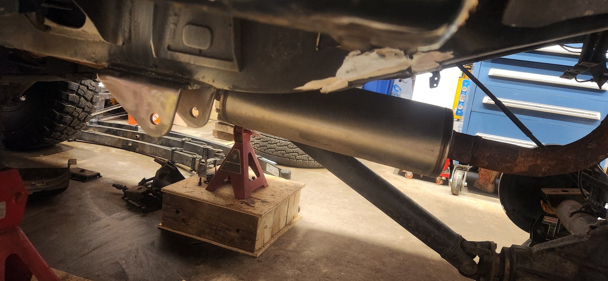 Driver spring mount gone.