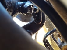 Are those broken off? Is that where it connects?On the bottom of power steering pump