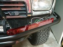 2nd attempt at turn signals. I got these 17 inch LED lights. They are nice and bright, AND have 2 circuits, one for lower powered running lights and one for turn signals or brake. Obviously in my application I don't have the need for a braking circuit. I think they will look good and not ghetto like some 'led strips' that I see around. This mounts very well just beneath the headlight and extends to about where the light bar starts. Once it's installed, I hope I like the look!
