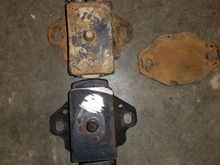 For the mounts off the frame you will need to place a 1/4 plate underneath the factory motor mounts.
 For the actually motor mounts there the same I used on mine. They are Jz to 22re mounts. For the 2nd gen v6 frames they need to be slightly extended length wise to bolt up.