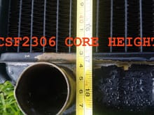 CSF 2306 CORE HEIGHT