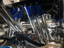 Out working on the truck right now. I had to run back to the hardware store to switch out some bolts and washers on the tank to better fit. All the parts on the tank are now sorted and finish. The skid plate is finally back on after sitting next to the truck re chromed for almost 2 years. Also had to modify the dash frame to fit the new gauges but they all clear now