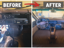 Before & After of my interior work. Youtube video is below walking through the process. 