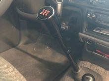 New addition today.  New shift knob and 3 inch extension.  Really makes a difference 