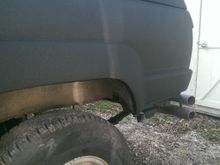 That trouble fender with the softball sized dent is no more!