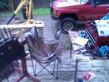 Nice little front porch station to get the new rings on