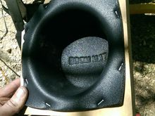3/4" MDF Speaker ring and BOOMMAT baffle