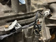 Black connector is the solenoid connector and the VSS is the gray connector