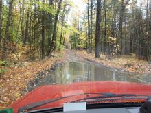 a few puddles