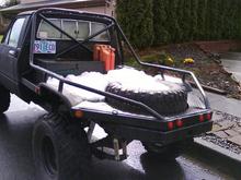 the flatbed and the new paint....flat black