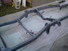 media blasted and mostly primed