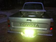 Full back of the truck.