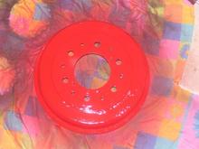 little paint on the drum brakes