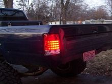 led tail lights installed
