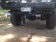the hitch itself, pain getting a bacll that comes far enough down dangit